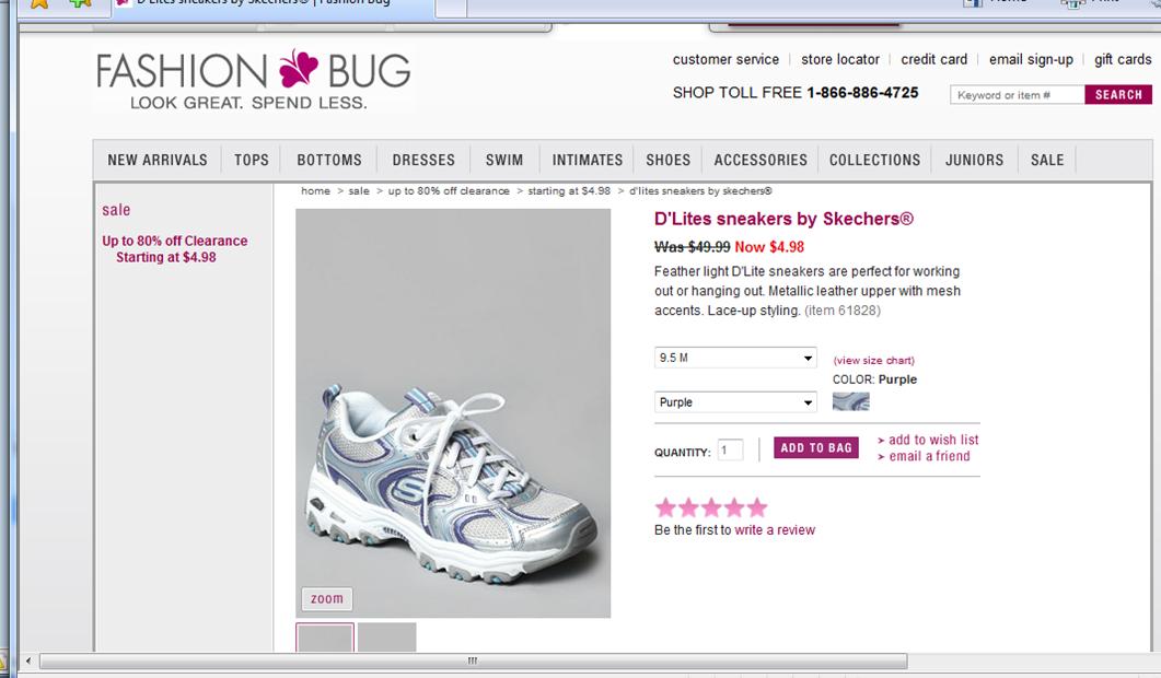 $5 Skechers…were $49..ship to store 